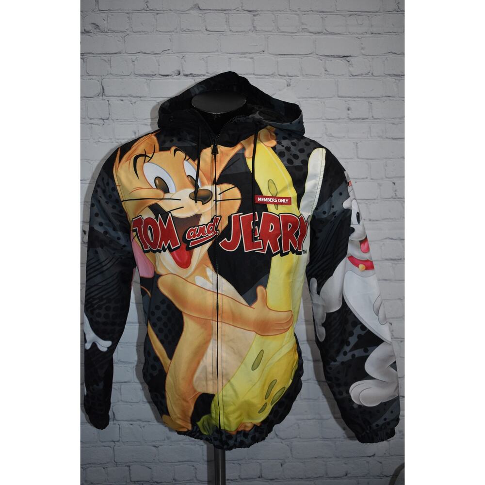 Tom & Jerry Members Only Jacket Mens Size Small Performance  Full Zip W‎ Pockets